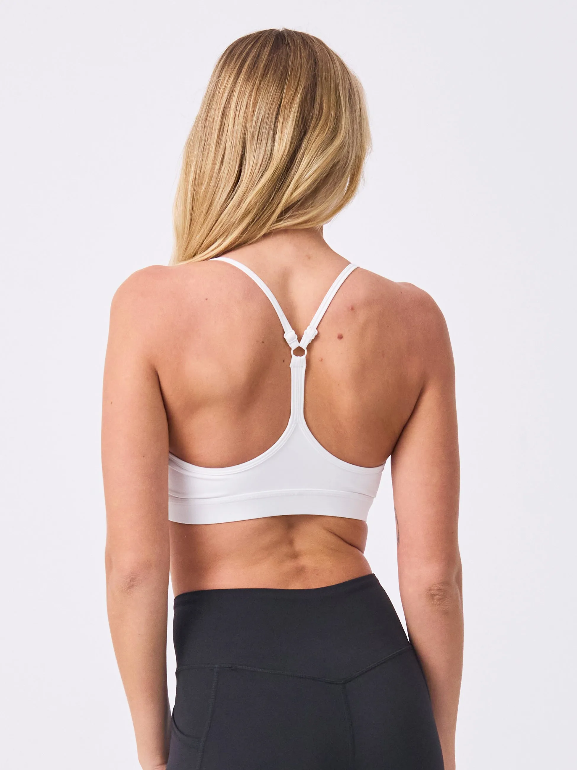 Soft Touch Rouch Front  Bra - White