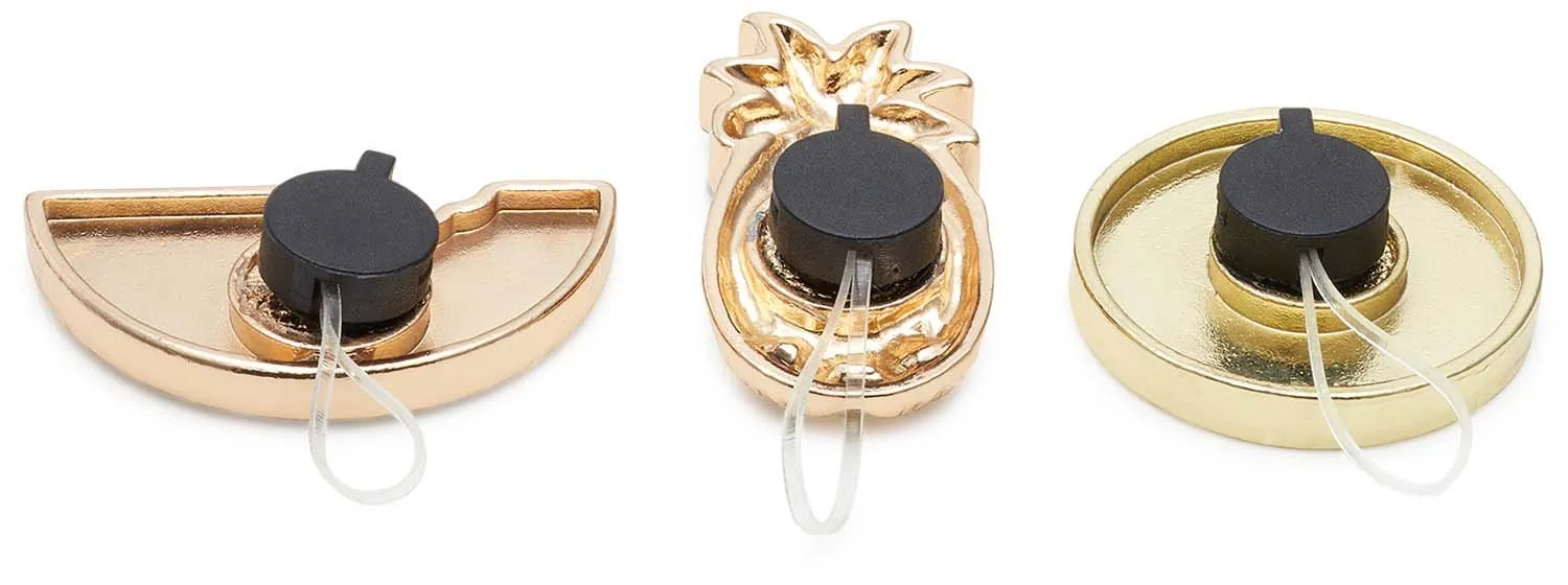 SparklyFruit Sandal Backer 3pc Jibbitz Pack