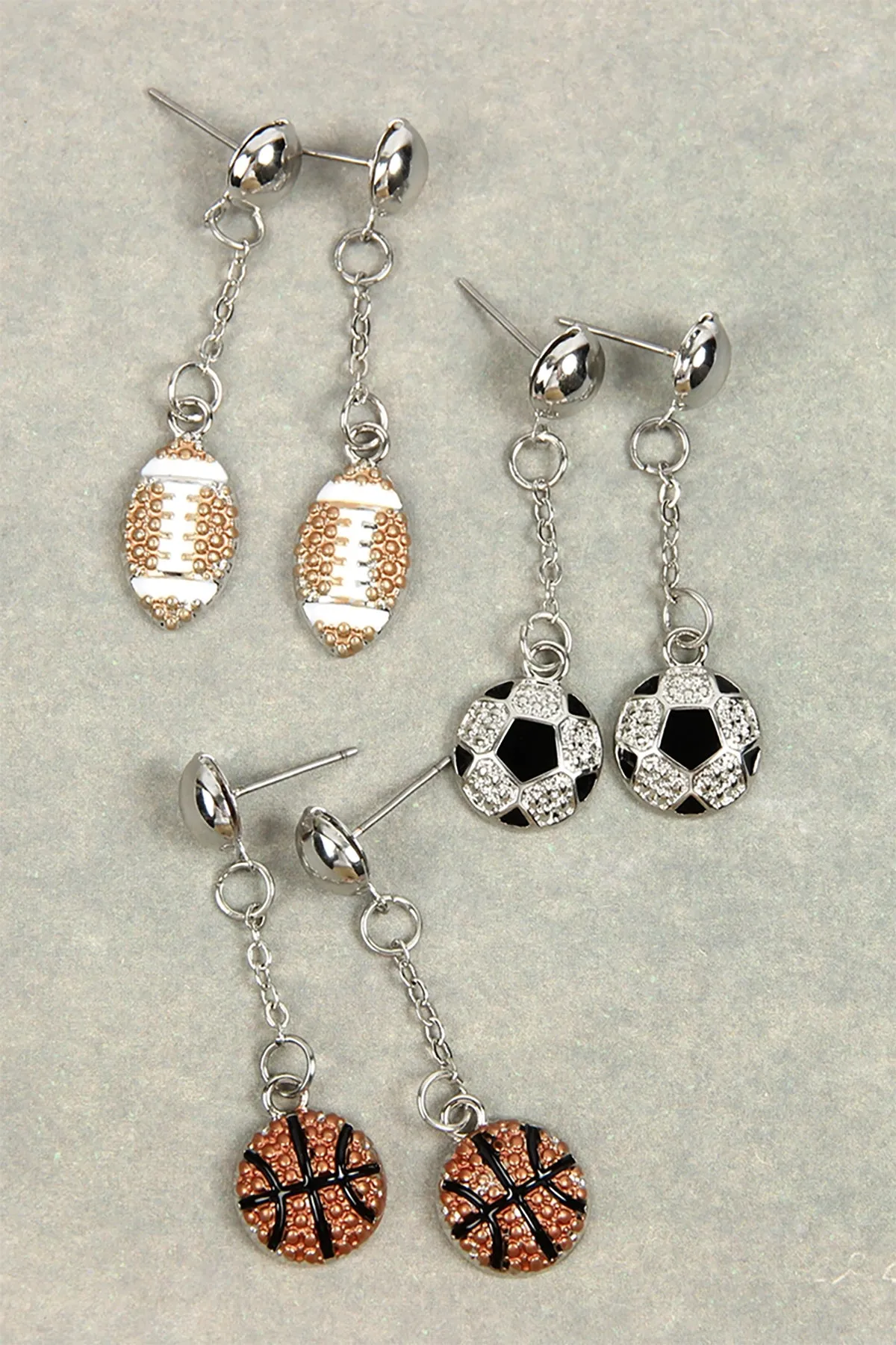 SPORTS POST DROP EARRINGS
