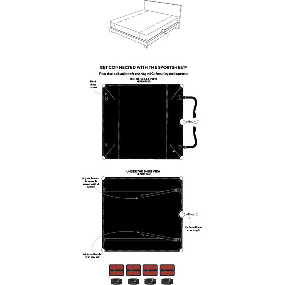 Sportsheets The Sportsheet - Bed Restraint Play System - King