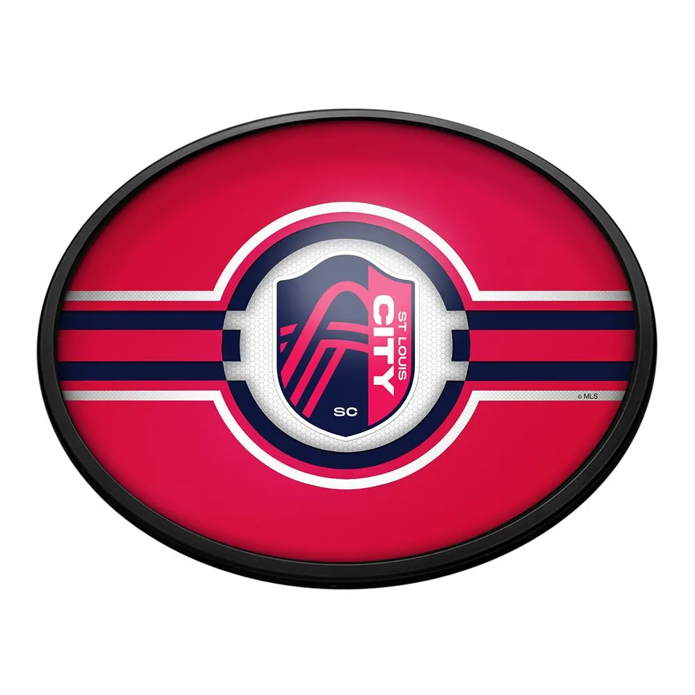 St. Louis CITY SC: Oval Slimline Lighted Wall Sign