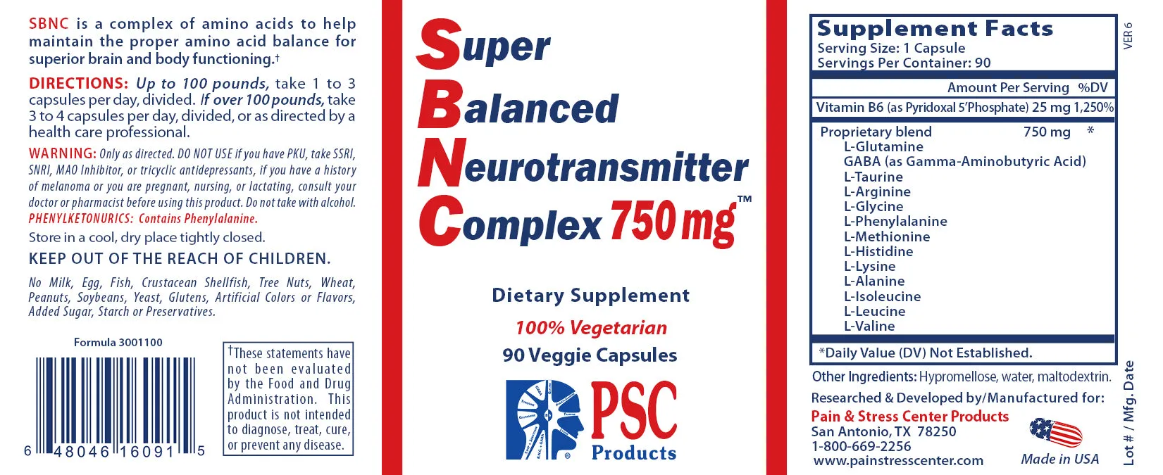 Super Balanced Neurotransmitter Complex™ (SBNC)