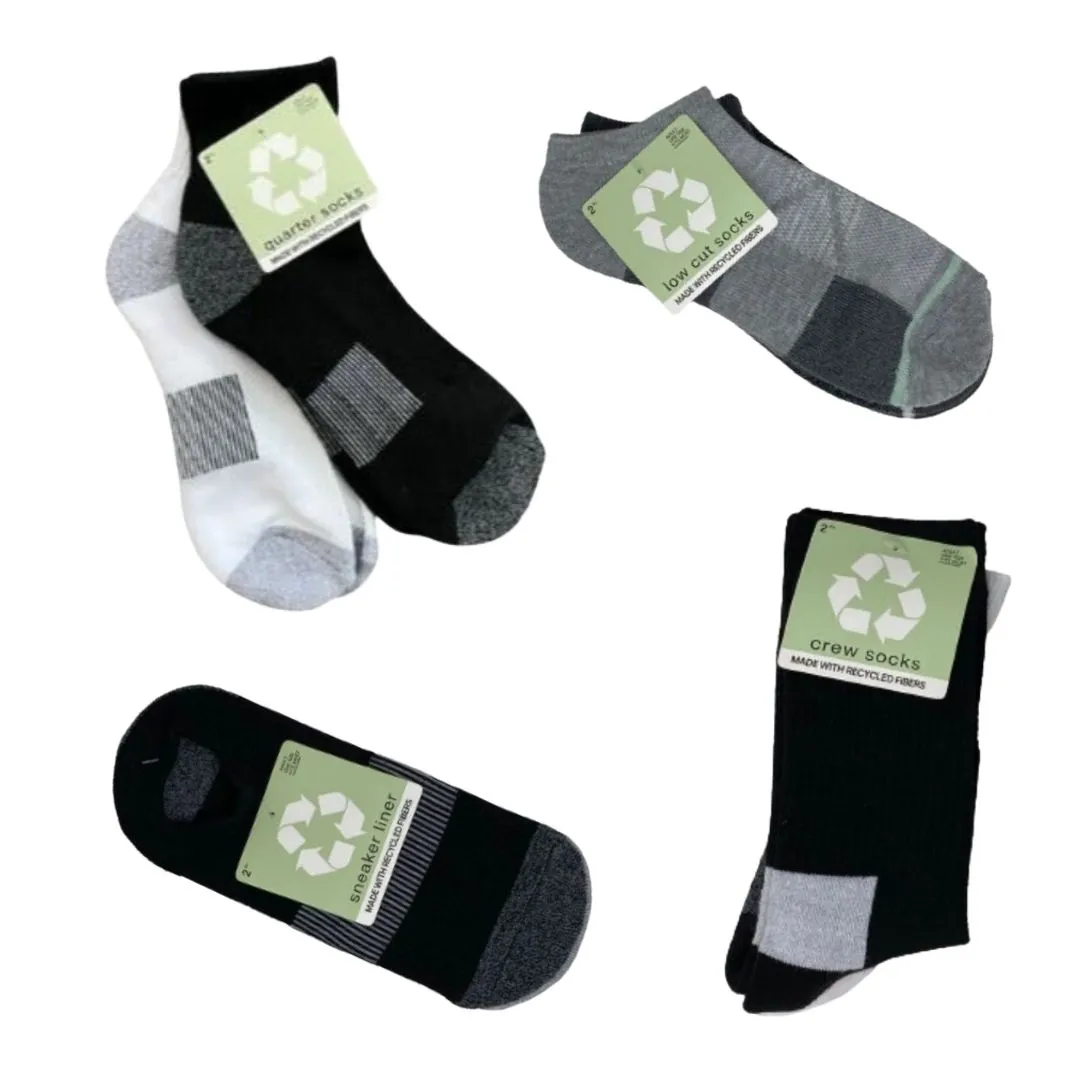 🌱Sustainable Recycled Fiber Socks - Manifested Lot #4698 -  (75 units)