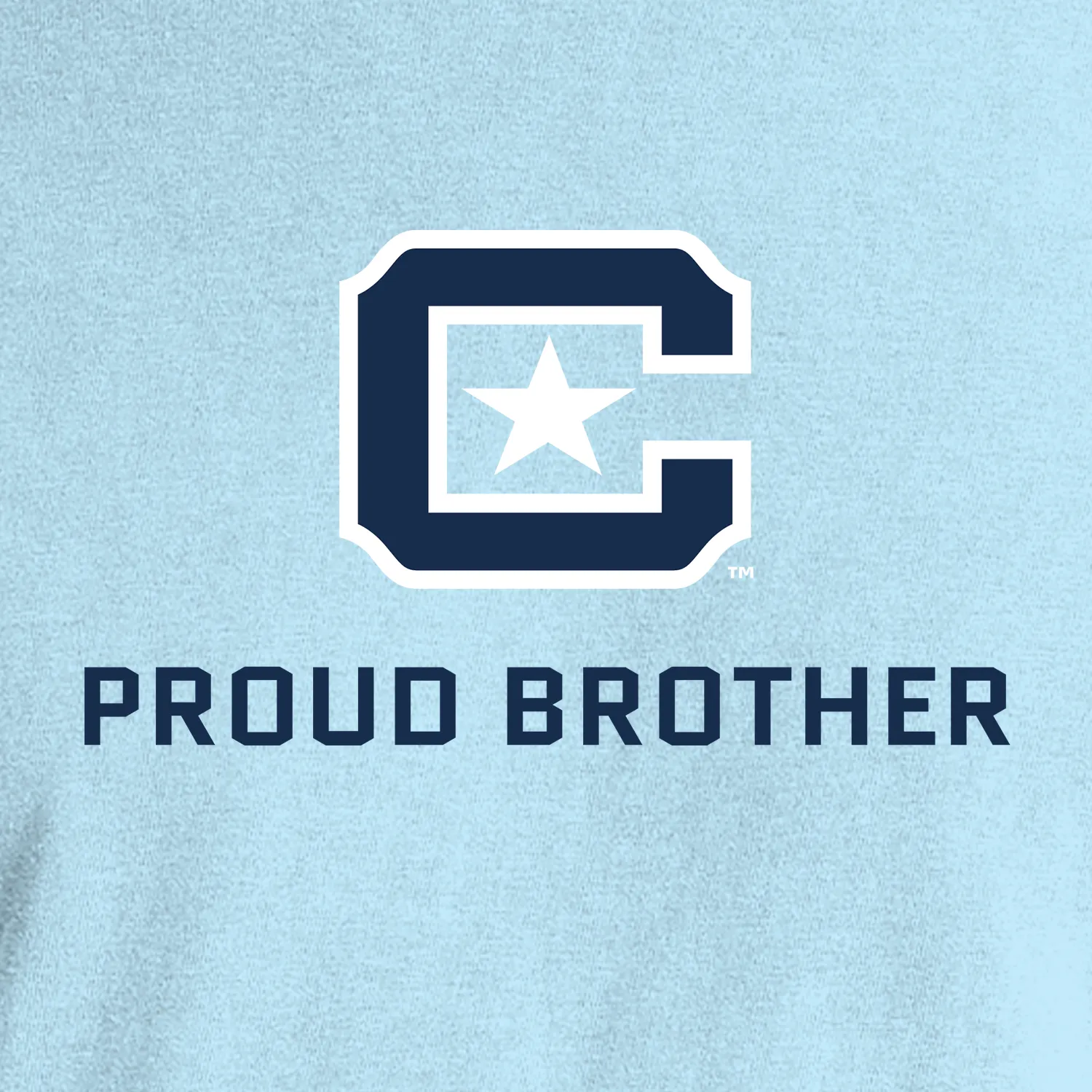 The Citadel Block C, Proud Brother, Embroidered Comfort Colors ® Ring Spun Crewneck Sweatshirt
