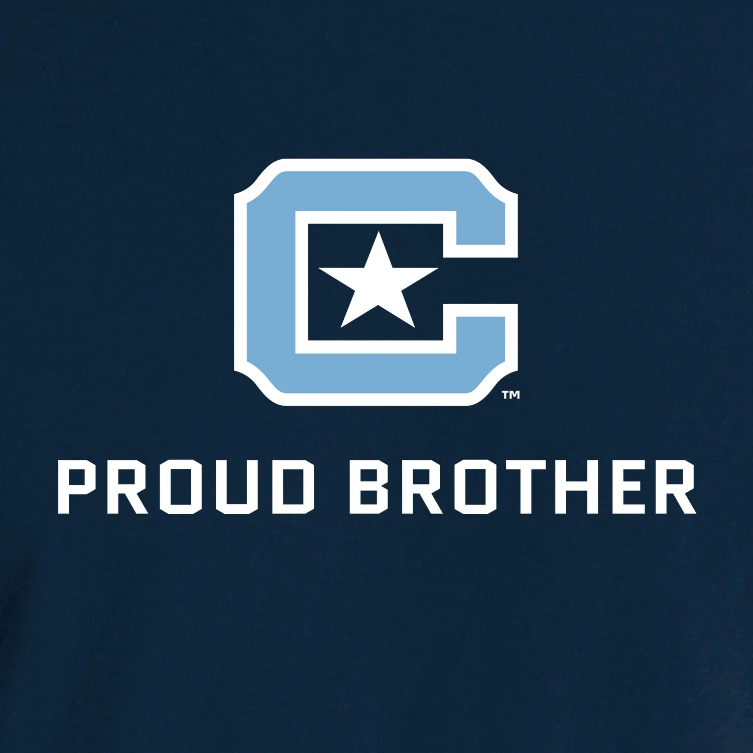 The Citadel Block C, Proud Brother, Embroidered Comfort Colors ® Ring Spun Crewneck Sweatshirt