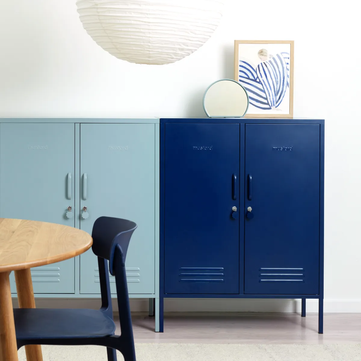 The Midi Double Door Locker Cabinet (Navy)