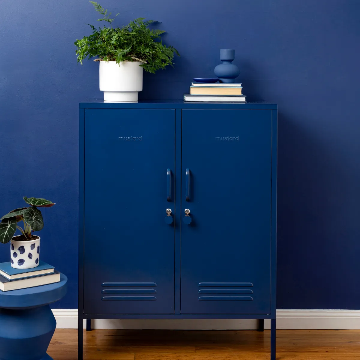 The Midi Double Door Locker Cabinet (Navy)