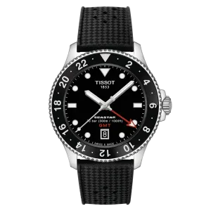 Tissot Seastar 1000 Quartz GMT Black Dial 40mm Stainless Watch T120.852.17.051.00