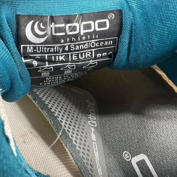 Topo Athletics ultrafly sand ocean mens 9‎