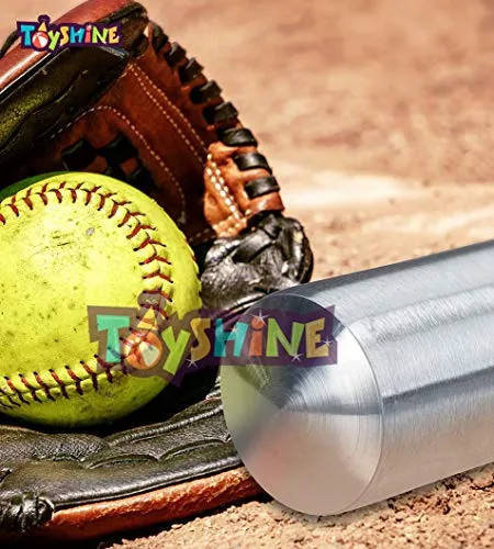 Toyshine Heavy Quality Non-Slip Alloy Steel Baseball Bat Metal Baseball Stick (80CM) with Cover,Color May Vary (SSTP)