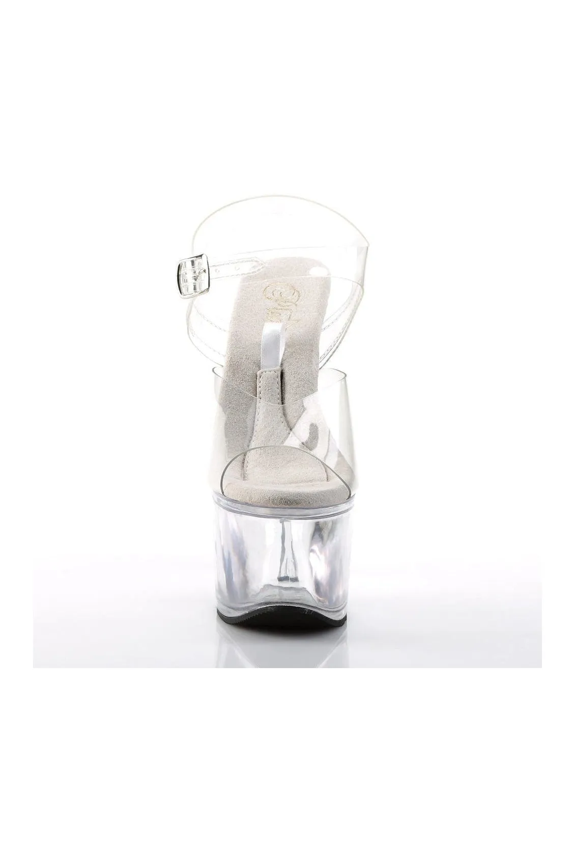 TREASURE-708 Exotic Sandal | Clear Vinyl