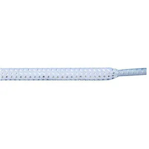 Tubular Glitter 5/16" - White (12 Pair Pack) Shoelaces