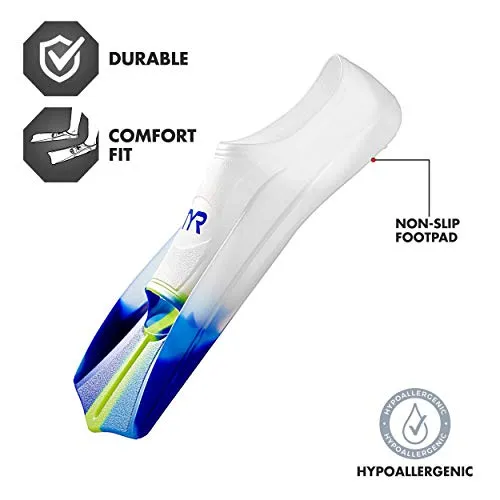 TYR Blend Stryker Silicone Fins, M (Clear)