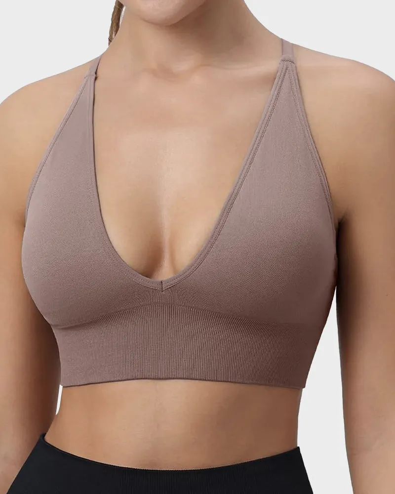 Ultimate Comfort Deep V Wireless Sports Bra Duo (2 Pack)