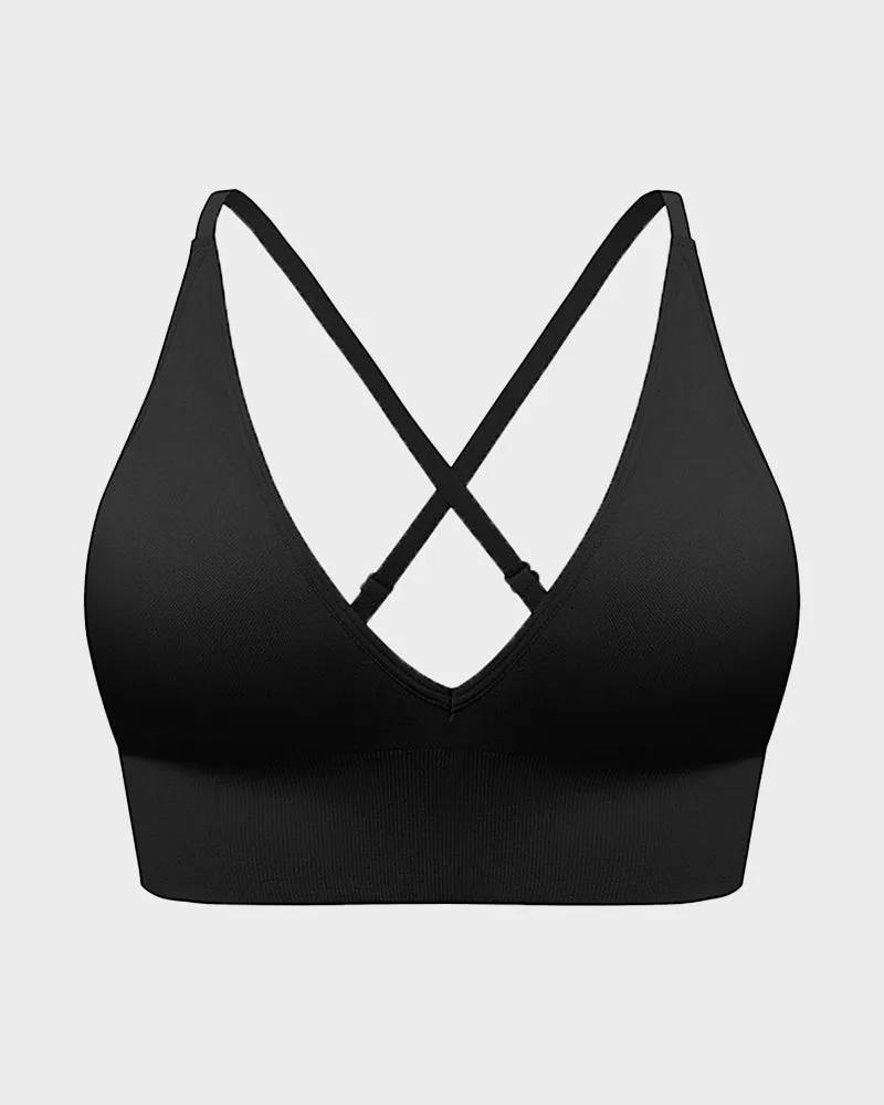 Ultimate Comfort Deep V Wireless Sports Bra Duo (2 Pack)