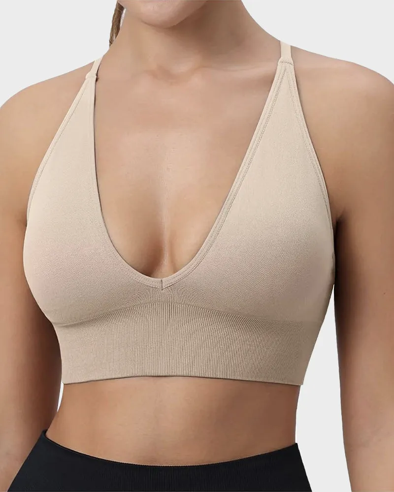 Ultimate Comfort Deep V Wireless Sports Bra Duo (2 Pack)