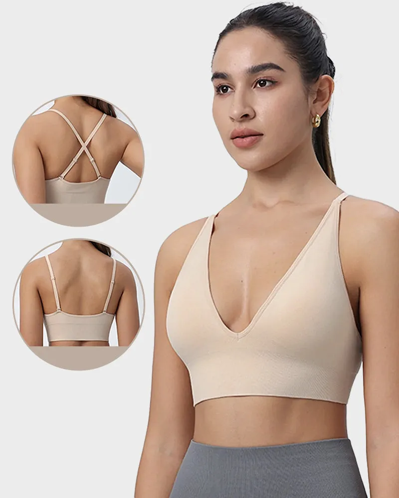 Ultimate Comfort Deep V Wireless Sports Bra Duo (2 Pack)