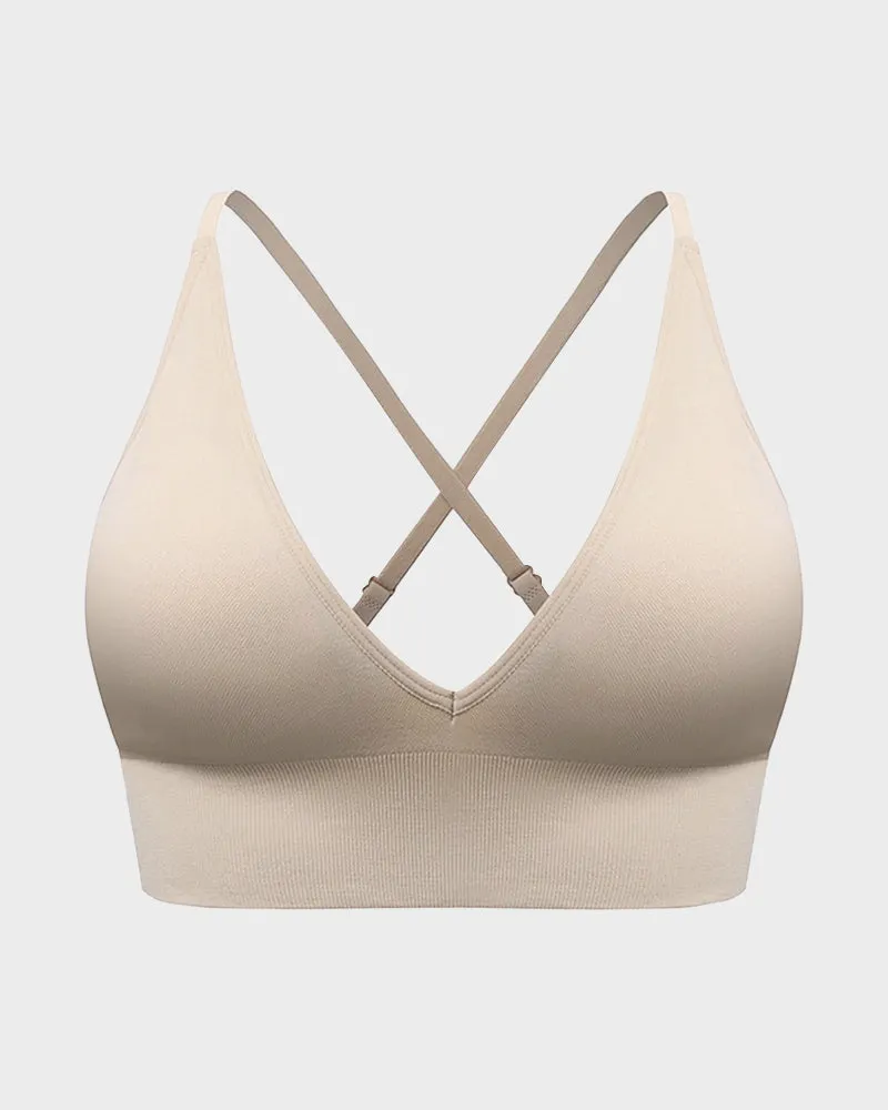 Ultimate Comfort Deep V Wireless Sports Bra Duo (2 Pack)