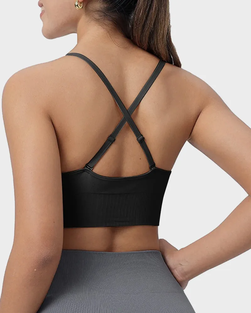 Ultimate Comfort Deep V Wireless Sports Bra Duo (2 Pack)