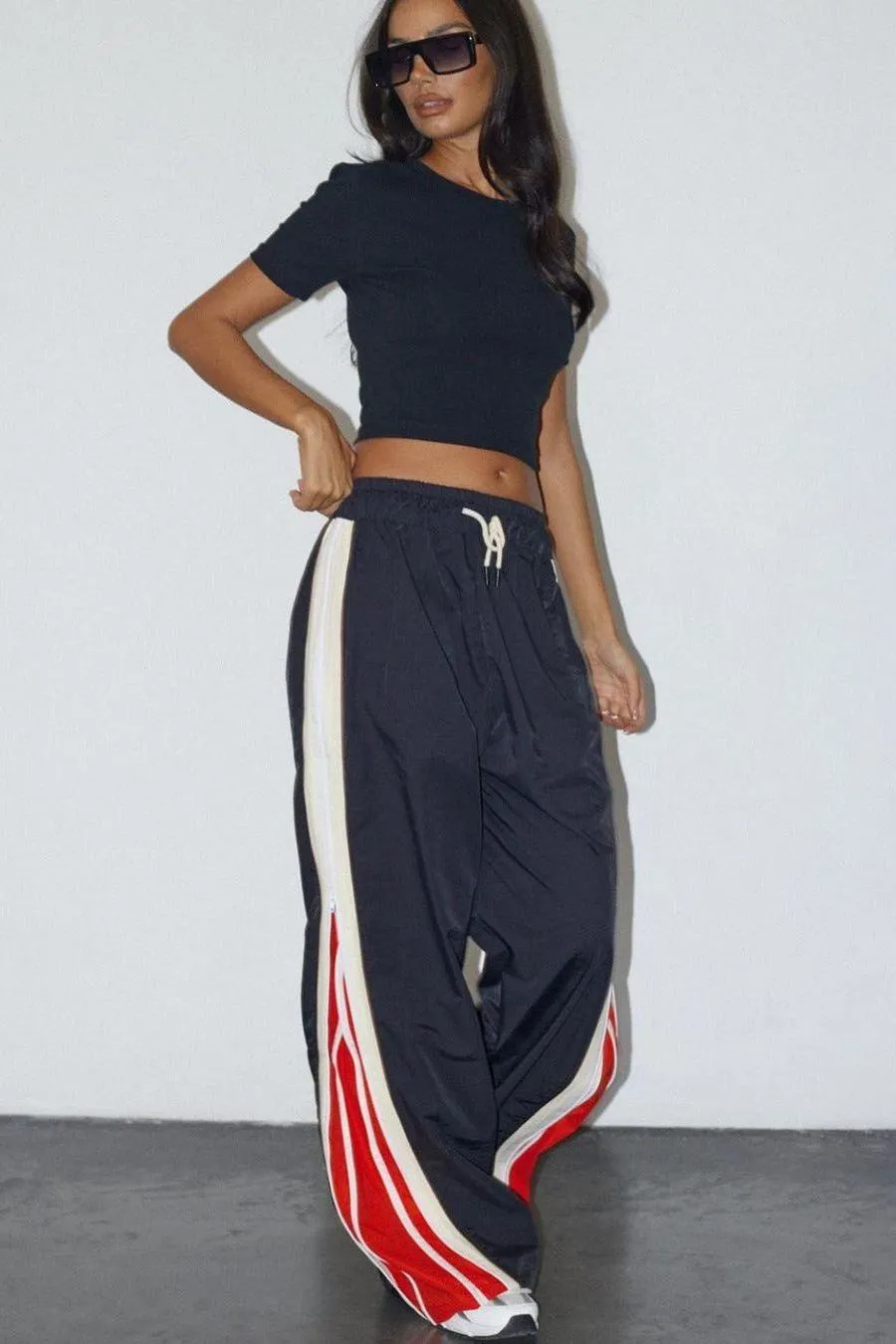 Urban Street Zipper Loose  Pants