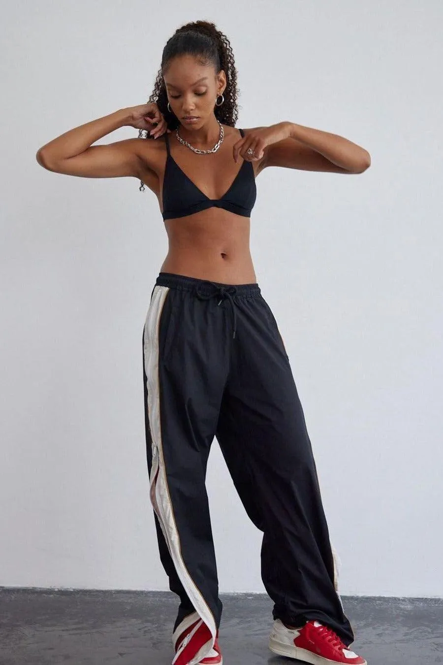 Urban Street Zipper Loose  Pants