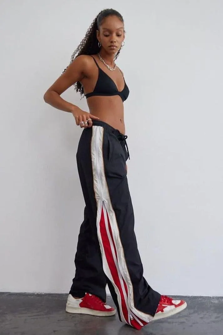 Urban Street Zipper Loose  Pants