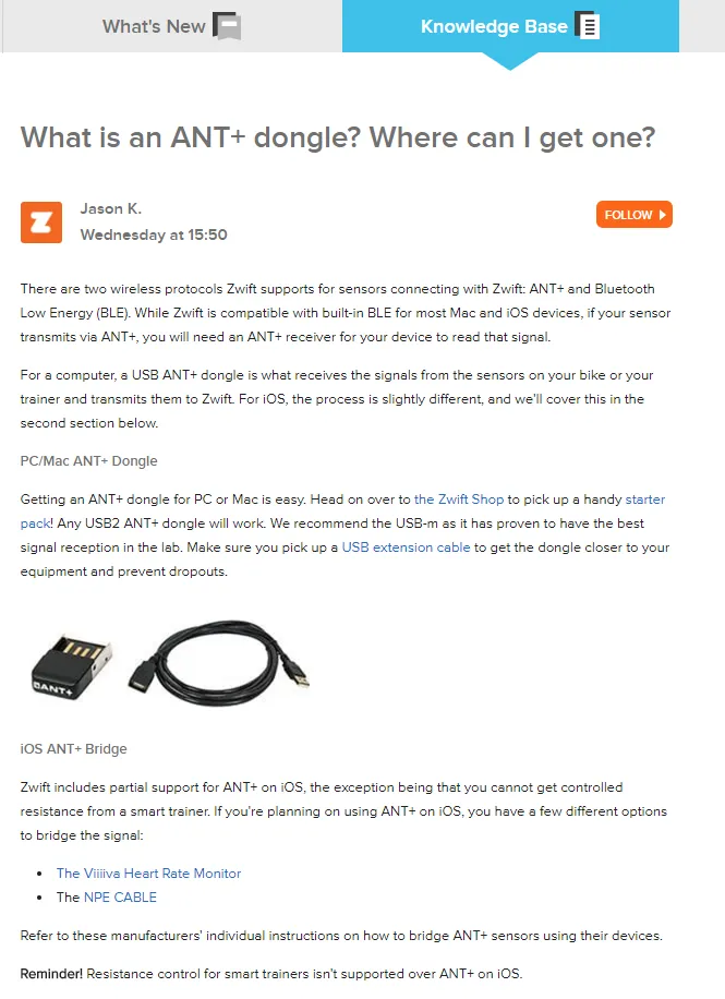 USB ANT  Dongle (ANTUSB-m)