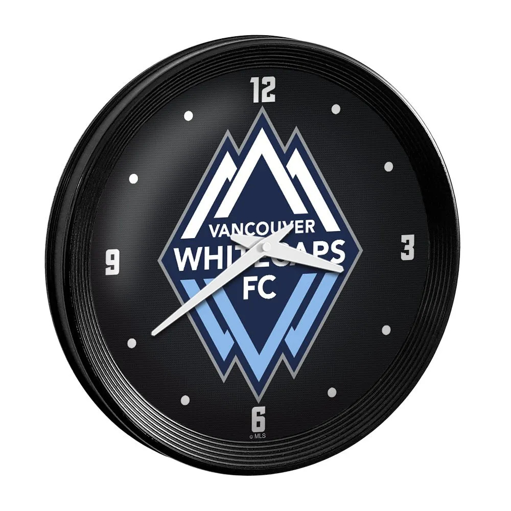 Vancouver Whitecaps FC: Ribbed Frame Wall Clock