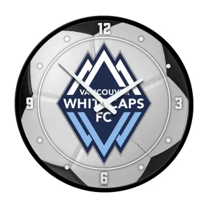 Vancouver Whitecaps FC: Soccer Ball - Modern Disc Wall Clock