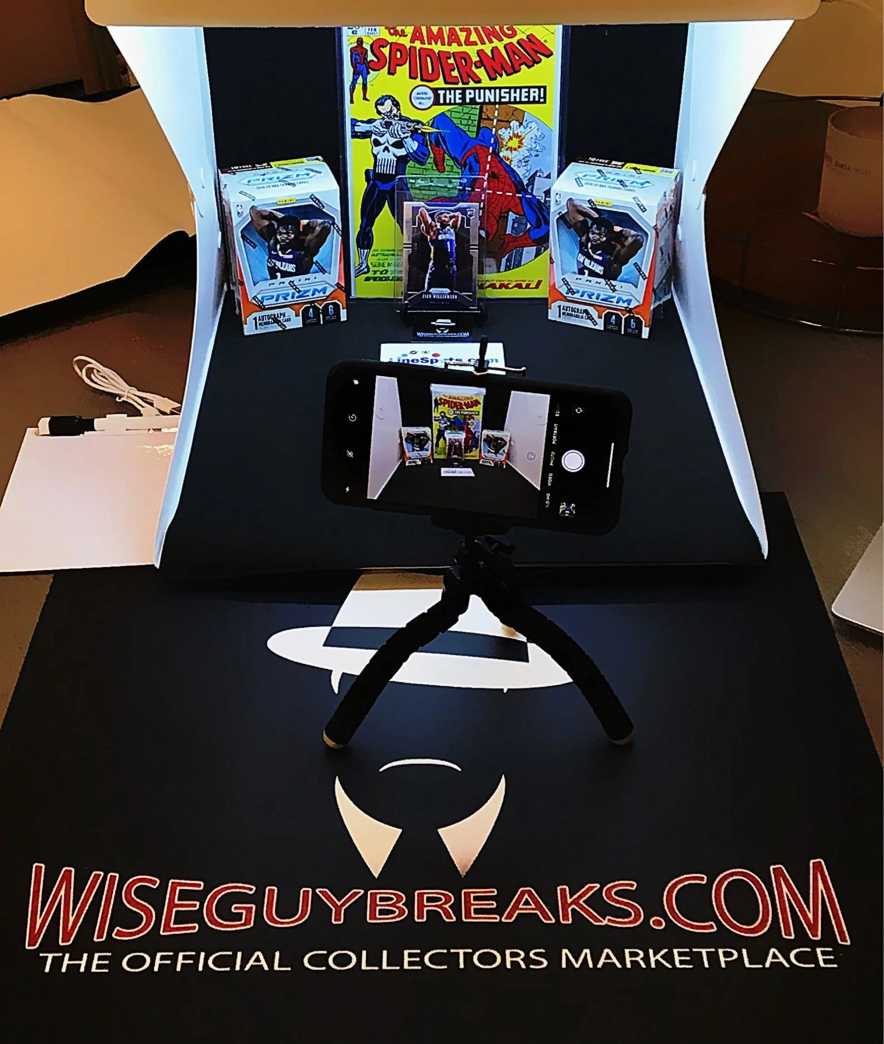 Vanity LED Photo Box Size Large (16in by 16in) for Comic Books Baseball Football Hockey Basketball Cards