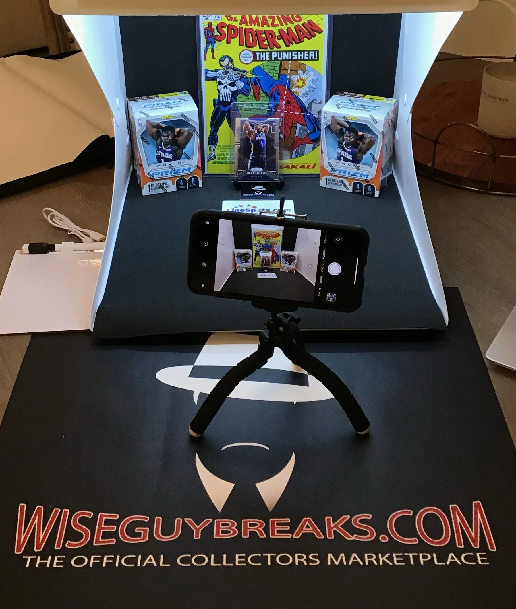 Vanity LED Photo Box Size Large (16in by 16in) for Comic Books Baseball Football Hockey Basketball Cards