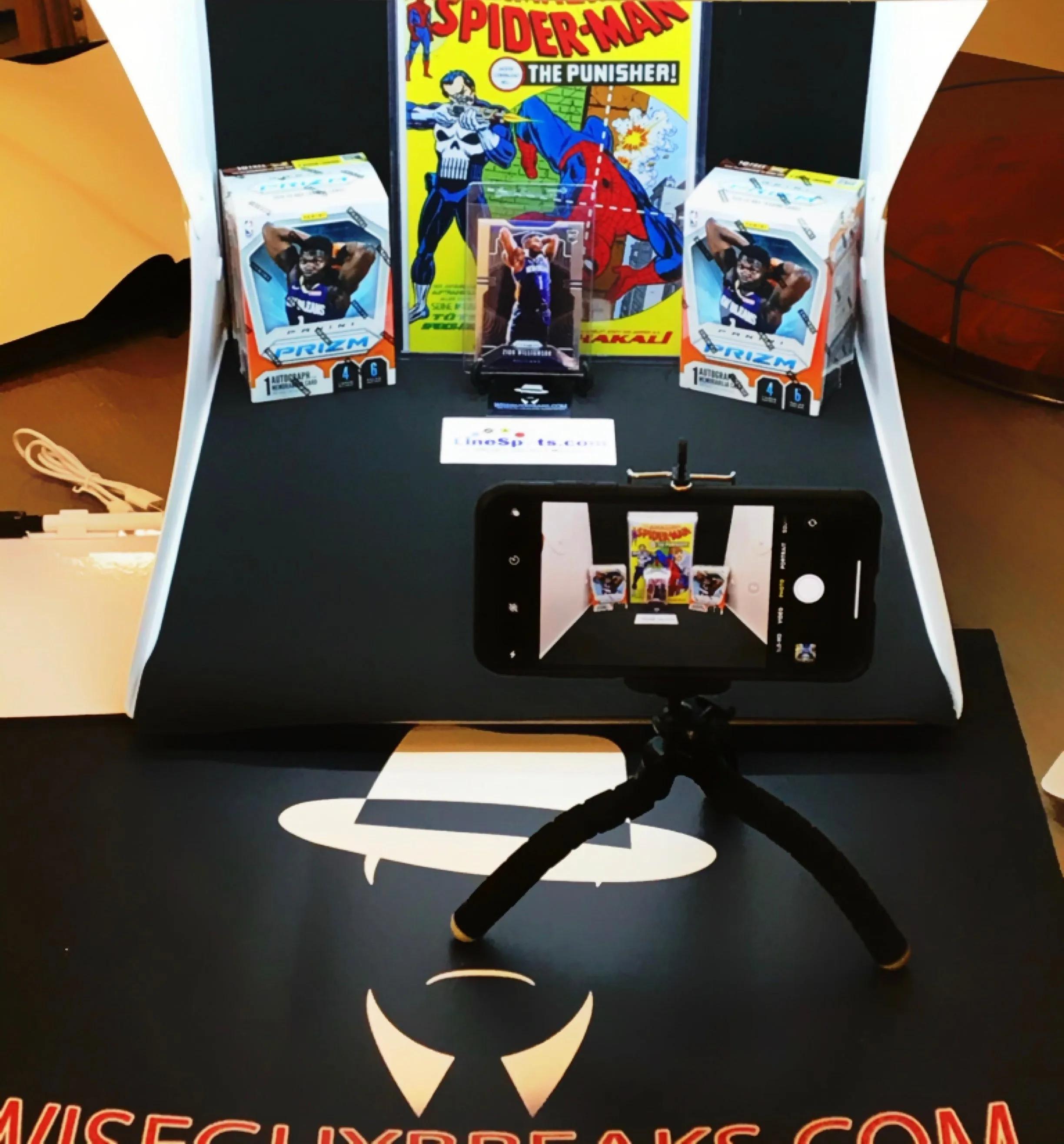 Vanity LED Photo Box Size Large (16in by 16in) for Comic Books Baseball Football Hockey Basketball Cards