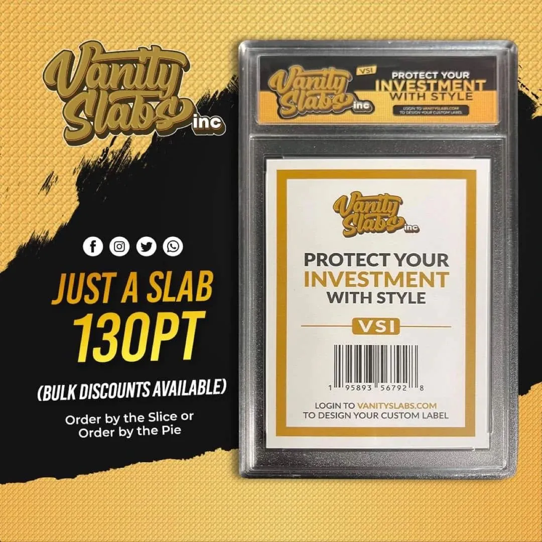 Vanity Slabs Holder 75pt Thickness for Baseball Football Hockey Basketball Cards