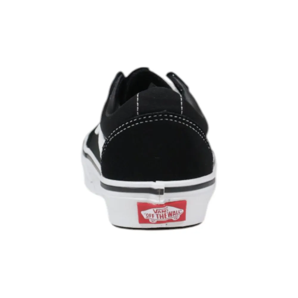 Vans Black And White Suede Leather Sneaker