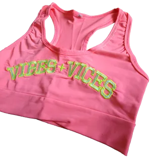 Vibes and Vices Sports Bra