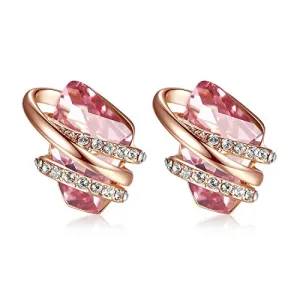 Vintage Crystal October Birthstone Stud Earrings
