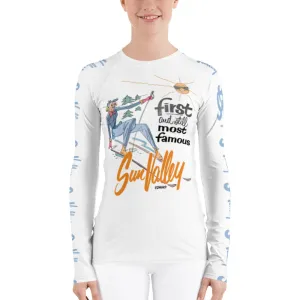 Vintage Fashionable Skier Long Sleeve Top