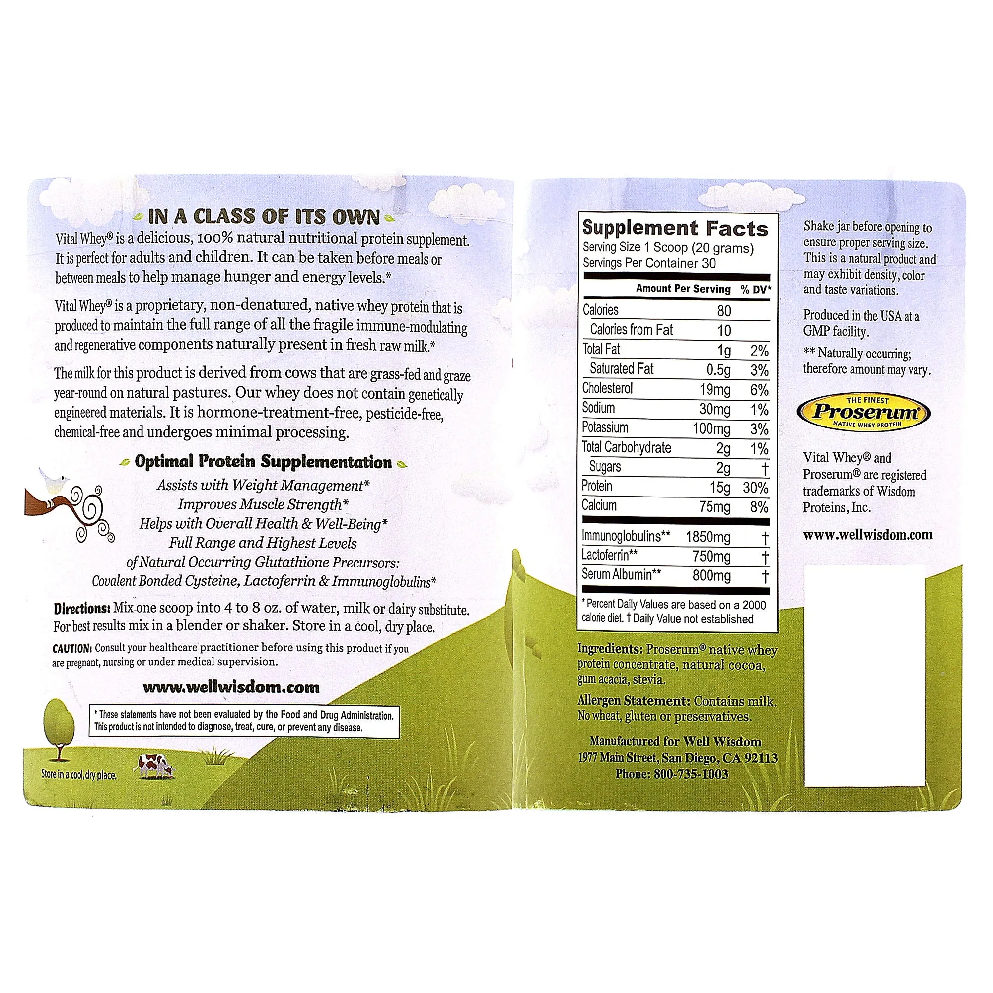 Vital Whey Natural Cocoa