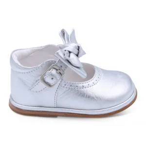 'Vitoria' Girls Silver Bar Shoes