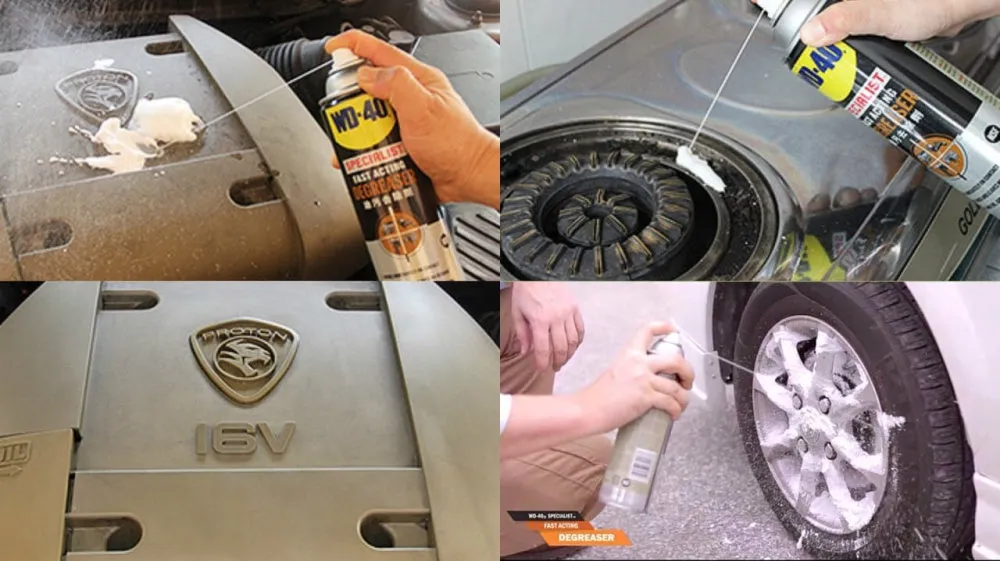 WD-40 Specialist Fast Acting Degreaser 450ml / Solvent Base Oil and Grease Remover Cleaner