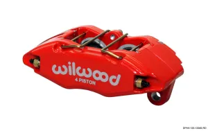 Wilwood Caliper-Dynapro Honda/Acura - Red 1.62in Pistons .83in Disc | 120-12949-RD