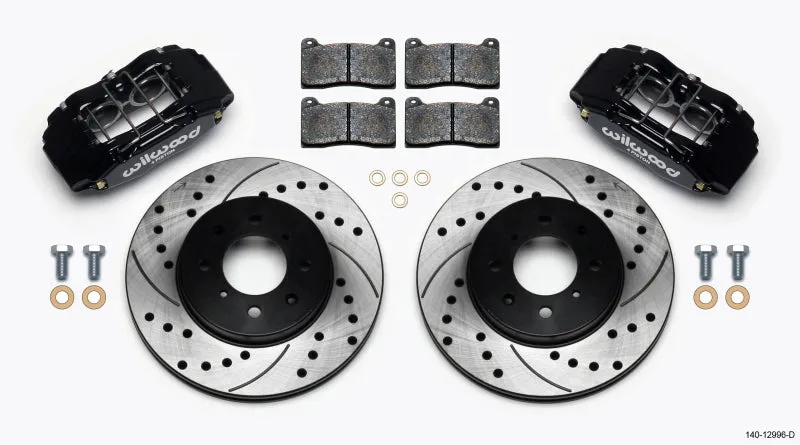 Wilwood DPHA Front Caliper & Rotor Kit Drilled Honda / Acura w/ 262mm OE Rotor | 140-12996-D