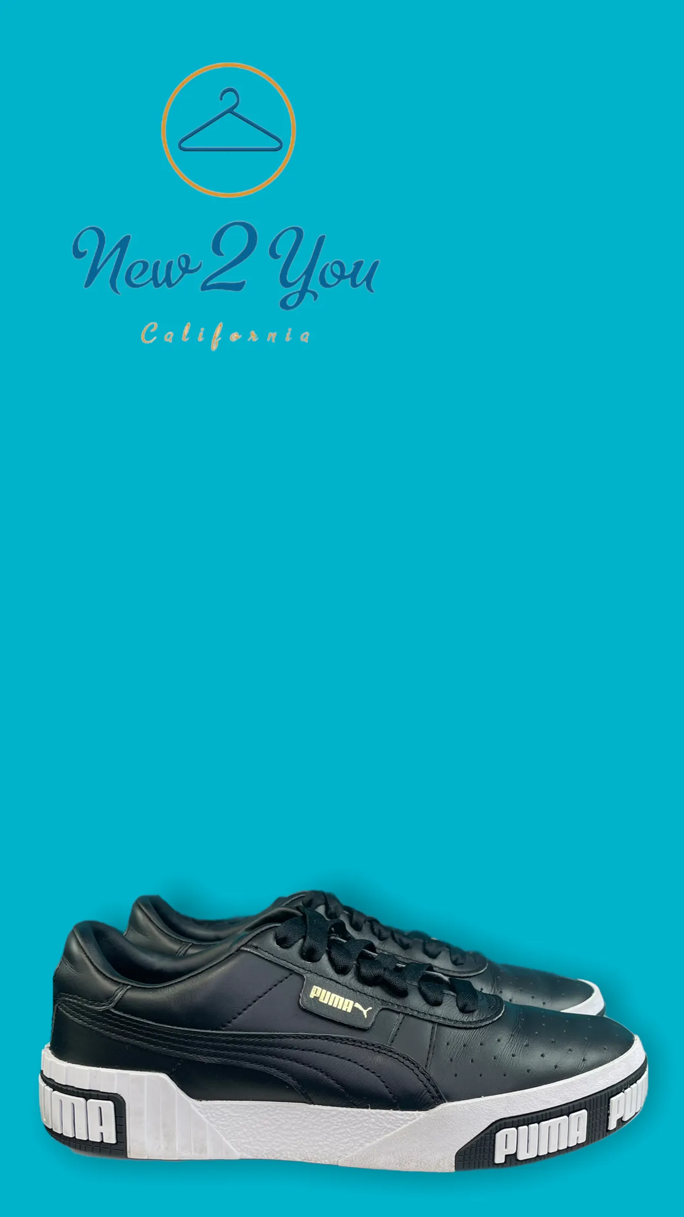 Wmns Cali Bold 'Black Metallic Gold'