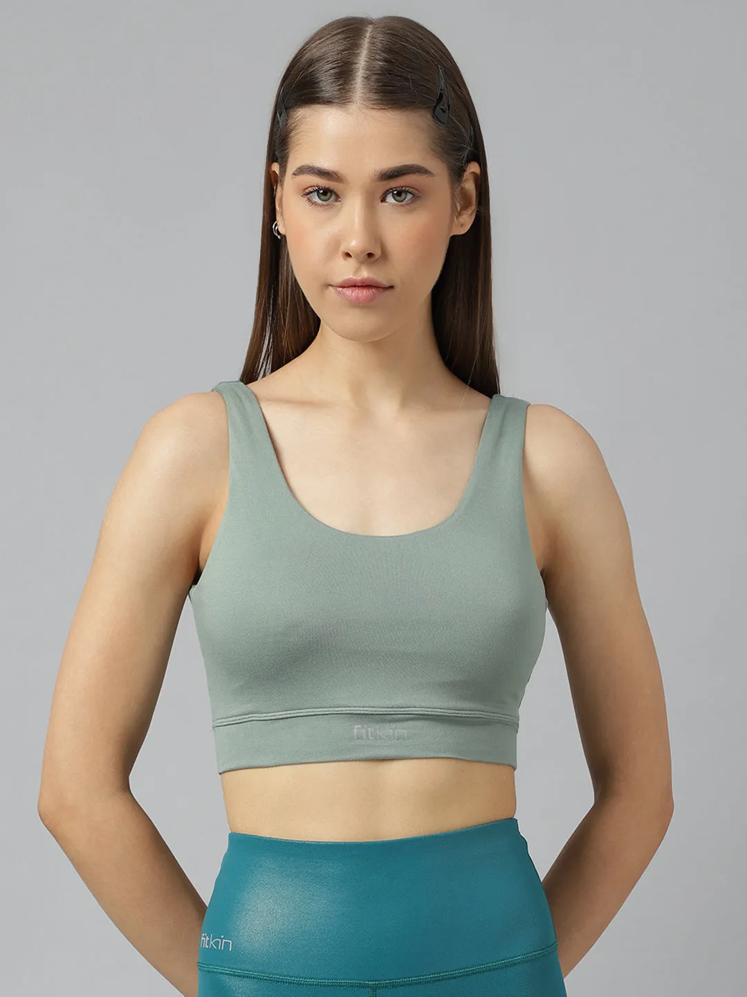 Women's crop tank sports bra
