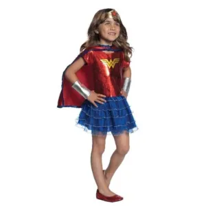Wonder Woman Ruffle Tutu Dress Up Set 4 6 Years