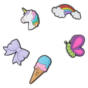 Young Girl Cartoon Plug 5pc Jibbitz Pack