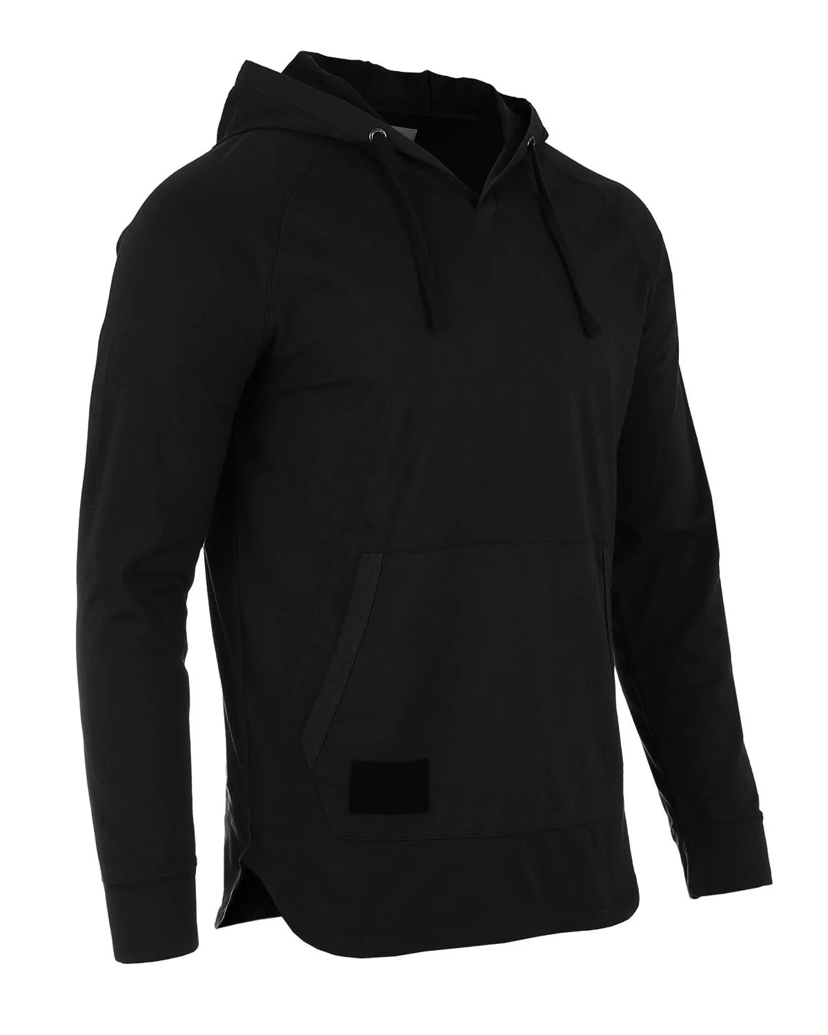 ZIMEGO Men's Pigment Dyed Hoodie - Athletic V Neck Long Sleeve Henley Pullover Shirt