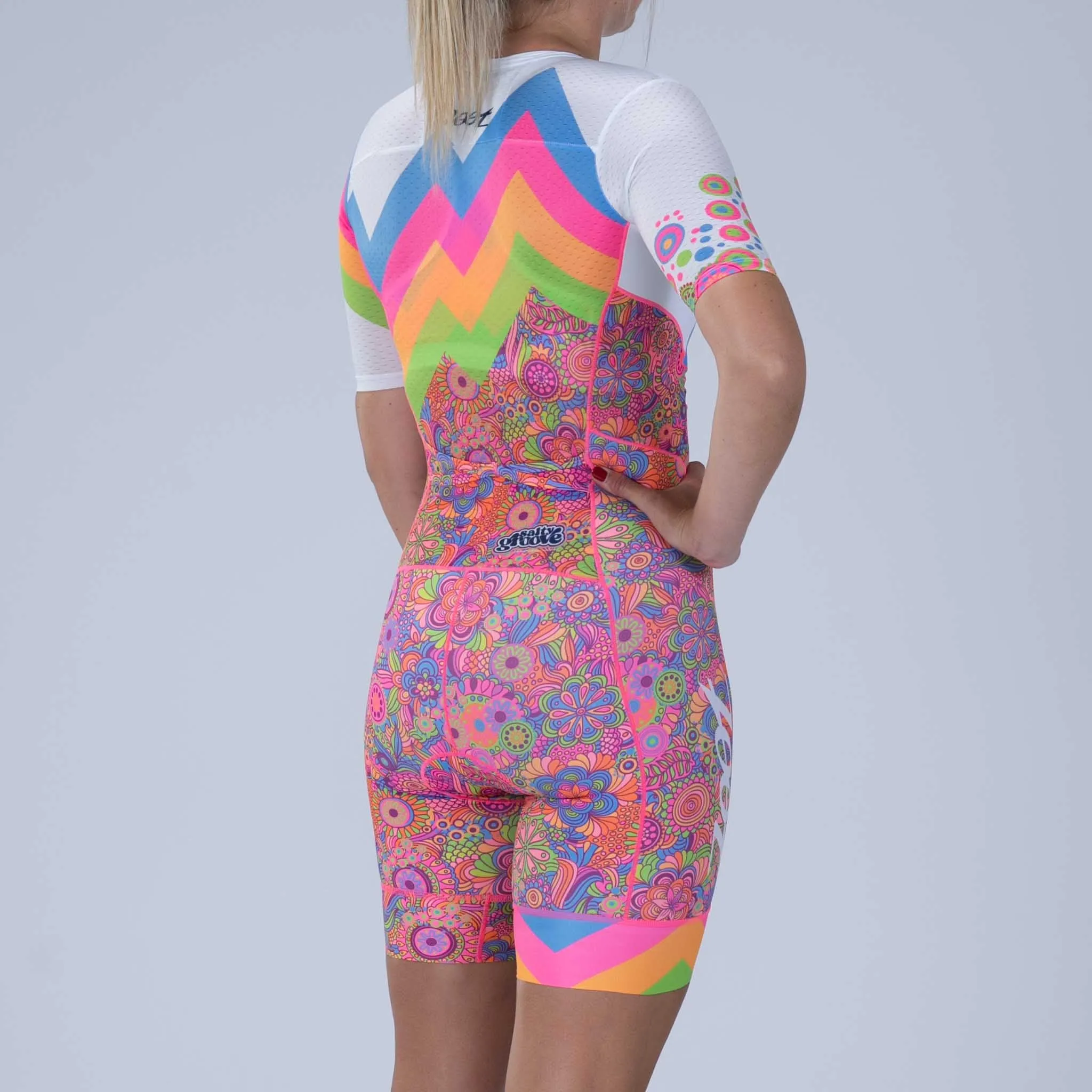 ZOOT Women's Ltd Tri Aero Full Zip Racesuit - Salty Groove