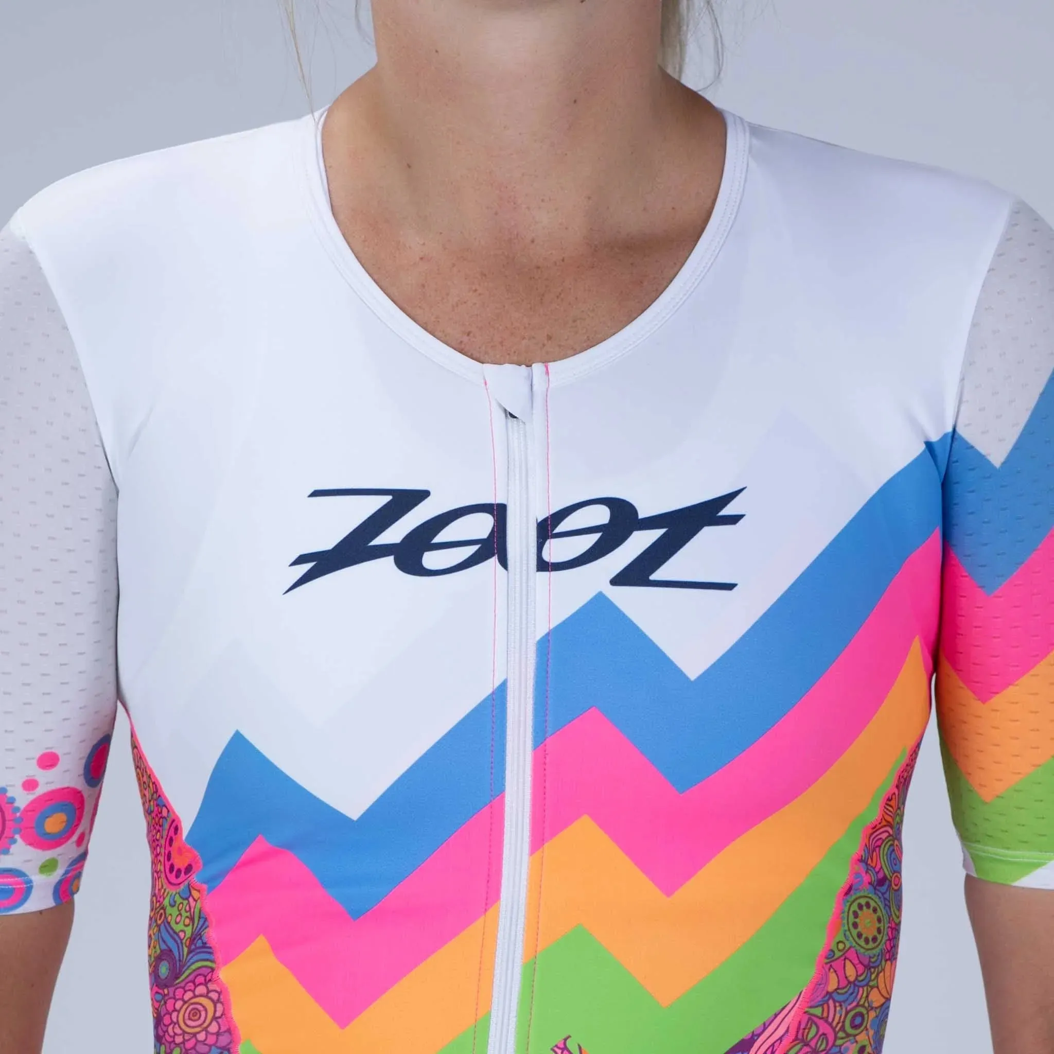 ZOOT Women's Ltd Tri Aero Full Zip Racesuit - Salty Groove