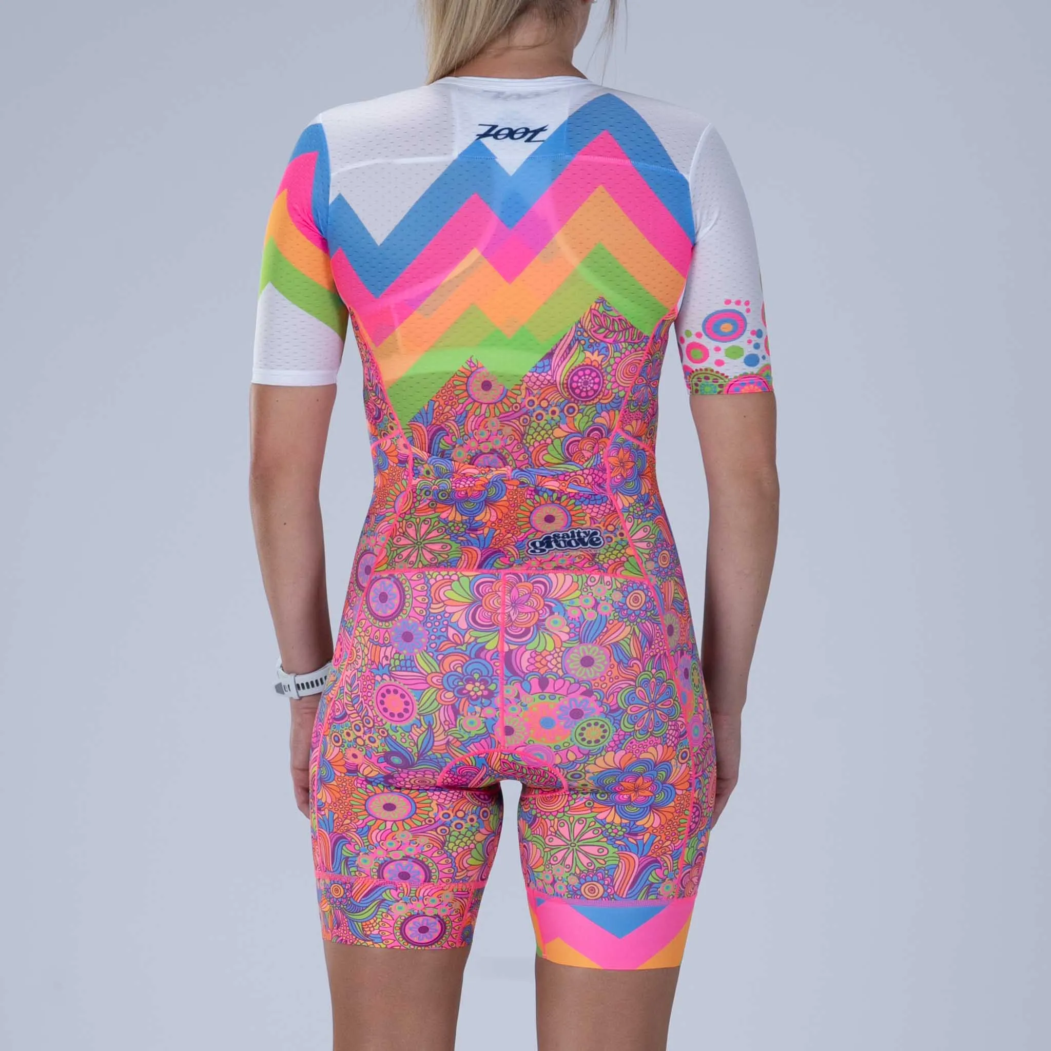 ZOOT Women's Ltd Tri Aero Full Zip Racesuit - Salty Groove